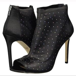 Jewel Badgley Mischka | Margarita Satin Embellished Pumps Size 7.5